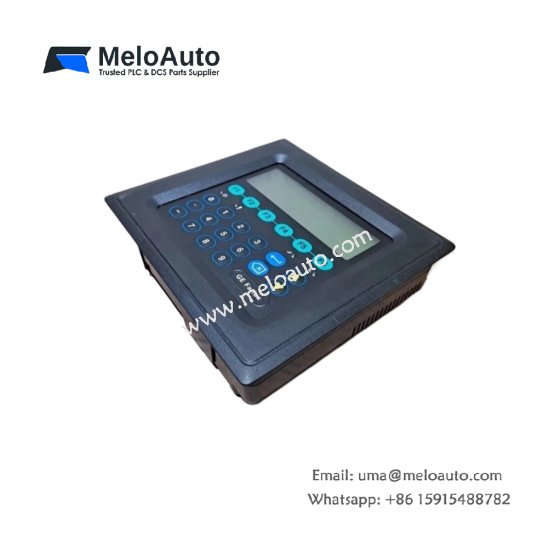 GE IC752DSX000-DC Display Screen Panel for operator interface. 320x240 monochrome LCD, 12 function keys, RS-232/422/485, 2.4kg.