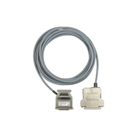 Siemens 6ES5734-2BF00 SIMATIC S5 programming cable with DB25 to DB15 connectors, 5m length, TTY interface, double shielded. In stock.