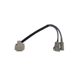 Siemens 6ES5714-2AT01 industrial cable. Features 2.5m length, 15-pin D-sub connectors, braid shielding, and 0.18kg weight