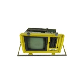 GE A08B-0031-B001 handheld programming unit for CNC. 42-key membrane pad, 6-digit LED display, 5m cable, RS-422 interface, magnetic back