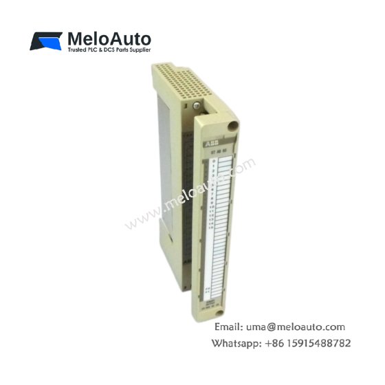 ABB 07 AB 60 R1 binary output module for Procontic. 16 channels, 24V DC, 0.5A per channel, 0.24 kg, short-circuit protected.