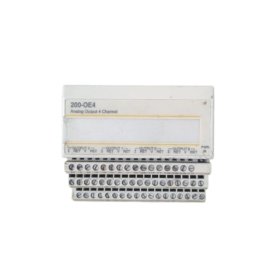 ABB 200-OE4 analog output module for S200, 4 channels, 0-20mA/4-20mA/0-10V, 12-bit, 0.2kg. Precise analog control for SattLine 200