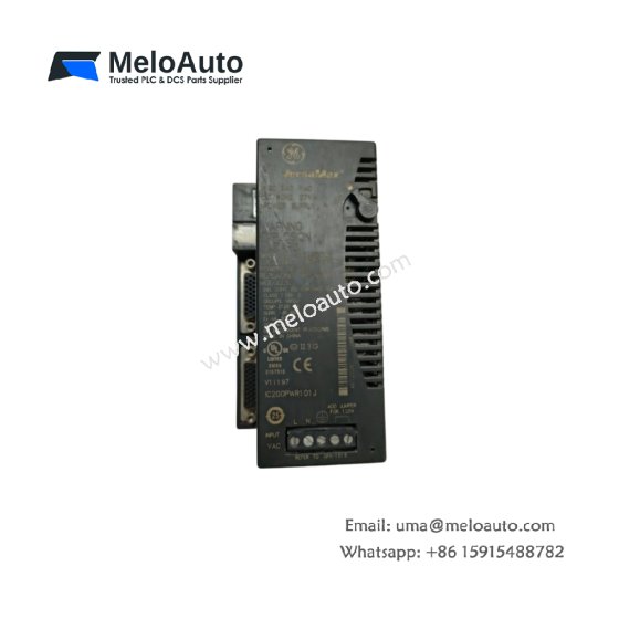 GE IC200PWR101J VersaMax power supply module with 85-264V AC input. 30W output across 24V, 5V, and 3.3V rails. 520 µF capacitance. Shop now.
