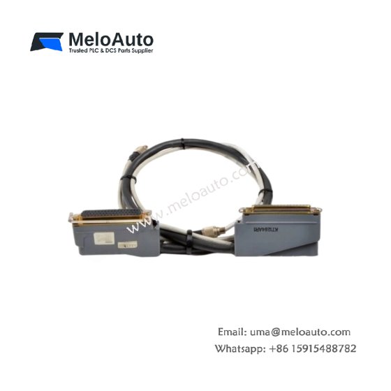 Siemens 6ES5714-0AF00 interconnect cable. Features 1.5m length, 20-pin connectors, foil shield, 24 AWG conductors, and 0.22kg weight