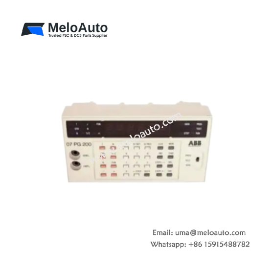 ABB 07 PG 200 R1 programming keypad for Procontic K200, GJV3072408R1, 0.3kg, membrane keypad with LCD. Handheld programmer