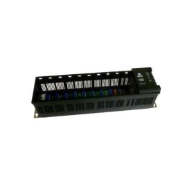 GE IC610CHS134A baseplate for Series One PLCs. 4 slots, passive backplane, panel mount. 280 mm width, 1.1 kg weight. Houses CPU