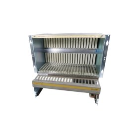 Siemens 6ES5188-3UA32 central rack for SIMATIC S5-115U. 8 slots, passive backplane, 19-inch mounting. 482 mm width, 3.5 kg weight. Houses CPU