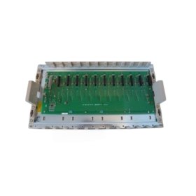 ABB 07 BE 62 R1 expansion rack. Features 8 slots, 19-inch width, 2.8kg weight, 15A 5V capacity, and up to 200 meter distance from main CPU.