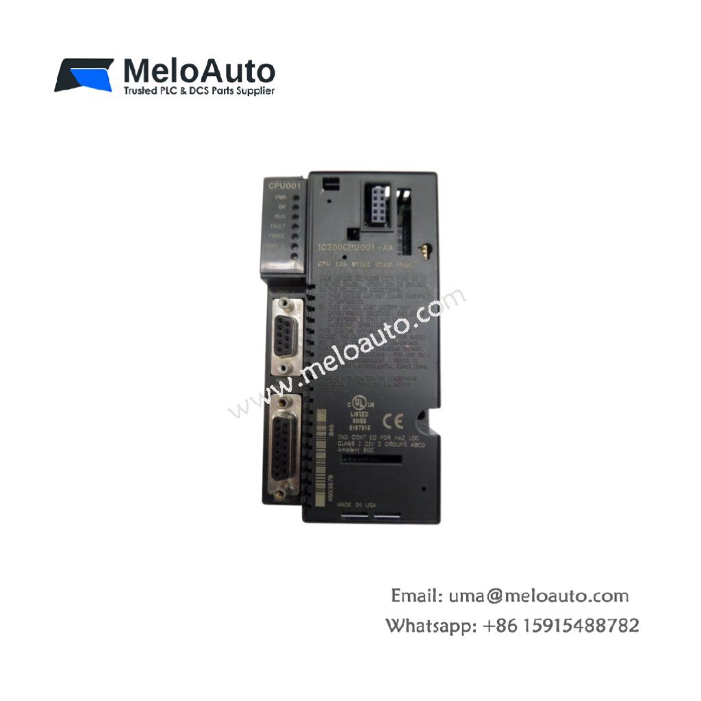 GE IC200CPU001-DH VersaMax CPU Module – Embedded Controller