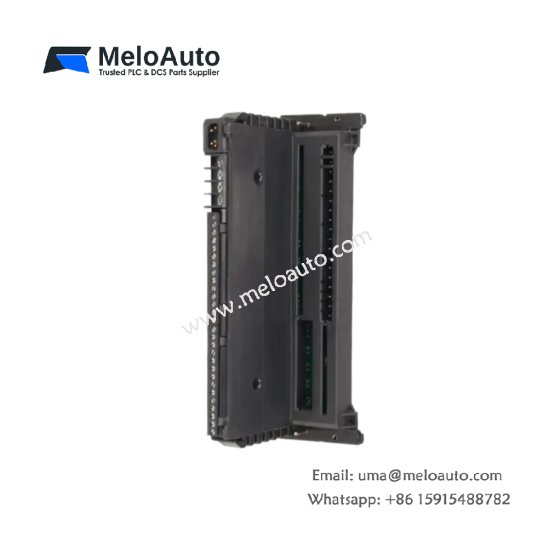 GE IC660TBR100 Genius terminal assembly for IC660 series I/O blocks. 24 cage-clamp terminals, AWG 22-14 wire support, DIN rail mount