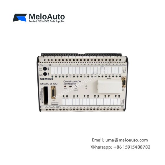 Siemens 6ES5101-8UA12 central controller with 2KB program memory, 1000µF capacitor & 1.38kg weight. Core processor for SIMATIC S5 systems