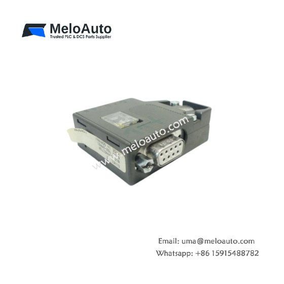 Siemens 6ES5762-2AA21 bus connector plug, 9-pin angled D-sub, 12 Mbit/s, integrated termination resistor, LED status