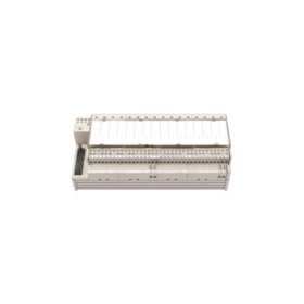 Schneider ABE7P16T210 I/O module rack for Telefast systems. 16 module slots, weight 0.48kg, size 90x210x55mm, passive backplane
