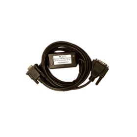Siemens 6ES5734-0BD20 programming cable for SIMATIC S5 with 15-pin to 9-pin D-sub connectors. Features 3-meter length and dual shielding for reliable RS-232 communication.
