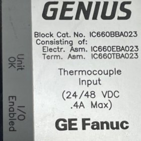 GE IC660TBA023 Terminal Assembly | 16 Input Genius I/O