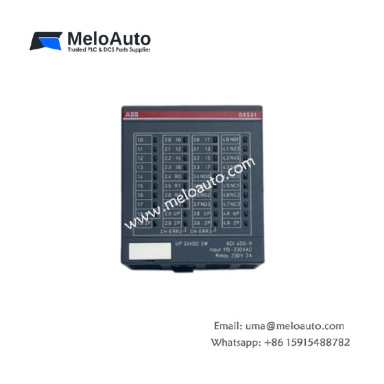 ABB 1SAP245000R0001 analog input module for AC500 PLCs. 8 configurable channels (0-20mA, 4-20mA, 0-10V), 12-bit resolution