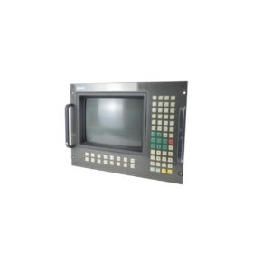 Siemens 6AV5040-1BF12-0BA0 monitor panel with 15-inch XGA TFT display, resistive touchscreen, and Ethernet/PROFIBUS connectivity