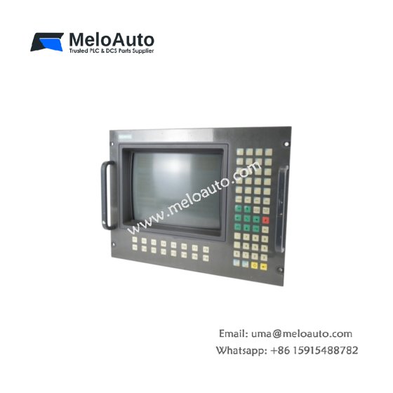 Siemens 6AV5040-1BF12-0BA0 monitor panel with 15-inch XGA TFT display, resistive touchscreen, and Ethernet/PROFIBUS connectivity