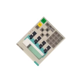 Siemens 6AV3530-1RU31 operator panel for SIMATIC OP25. 8-line LCD display, 36 membrane keys, 256KB flash memory. RS232/RS422 ports