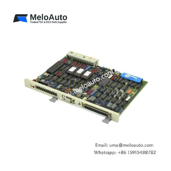 Siemens 6FM1610-2CC00 positioning module. Features 233mm depth, 15-pin encoder interface, 220mA draw, 0.75kg weight, and 100kHz max