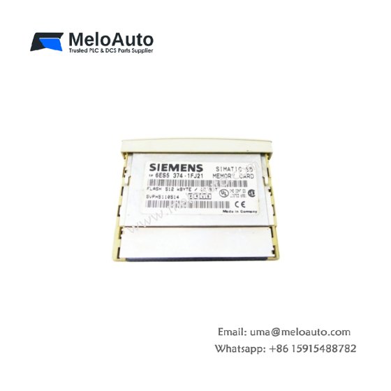 Siemens 6ES5374-1FJ21 EPROM memory card, 16KB/8K words capacity, battery-free retention, for SIMATIC S5 CPUs. Durable, reliable