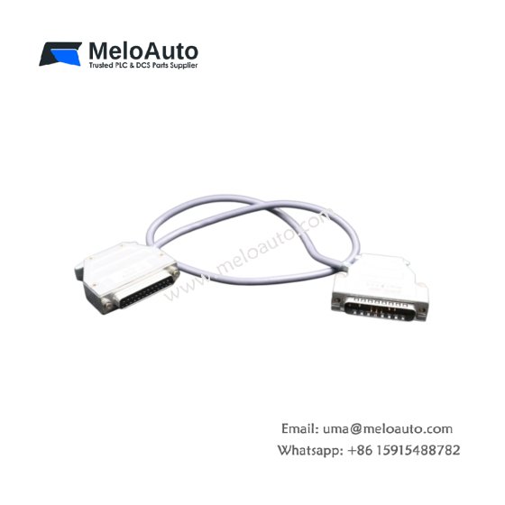 Siemens 6ES5731-6AG00 interface adapter cable for SIMATIC S5 with 15-pin to 9-pin D-sub connectors. Features 2.5-meter length
