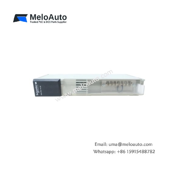 Schneider 140CPS41400C power supply module for Modicon Quantum PLCs. Outputs 5V DC at 14A, weight 0.58kg, size 138x54x145mm