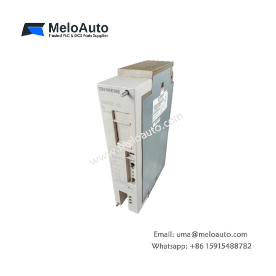 Siemens 6ES5951-7ND51 power supply module for SIMATIC S5 delivers 5V at 20A and 24V at 1A. Features 87% efficiency, 20ms hold-up time