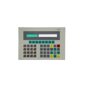 Siemens 6AV3515-1EB32-1AA0 membrane keypad for OP15 operator panel. 36 tactile keys, 1 million actuations, 36-pin ribbon cable, IP54 rated.