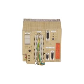 Siemens 6ES5095-8MA05 SIMATIC S5-95U compact controller. 16 DI, 16 DO, 8 AI, 1 AO, 16KB memory, 24V DC. Expandable with up to 32 modules.