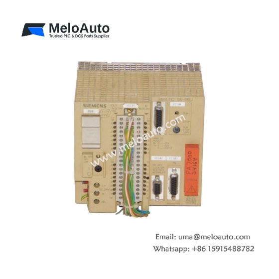 Siemens 6ES5095-8MA05 SIMATIC S5-95U compact controller. 16 DI, 16 DO, 8 AI, 1 AO, 16KB memory, 24V DC. Expandable with up to 32 modules.