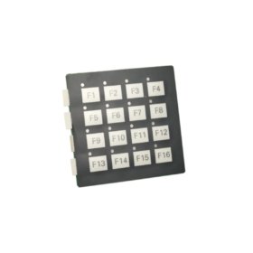 Siemens 6AV3572-1AB10 TM1 button module for SIMATIC operator panels. Provides tactile push-button input for machine control