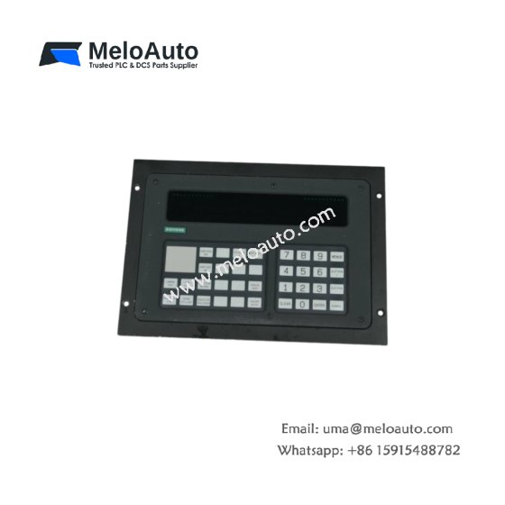 Siemens 6AV1132-0DB10 industrial HMI module with 640x480 TFT display, resistive touchscreen, and Ethernet connectivity. IP65-rated