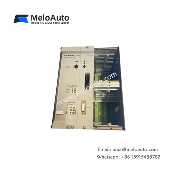 Siemens 6ES5105-3RA11 central controller with 4KB program memory, 5ms processing speed & 2200µF capacitor. Core CPU for SIMATIC S5 systems Siemens 6ES5105-3RA11 central controller with 4KB program memory, 5ms processing speed & 2200µF capacitor. Core CPU for SIMATIC S5 systems