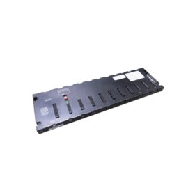 GE IC693CHS392E expansion baseplate for Series 90-30 PLCs. 10 I/O slots, passive backplane, 19-inch rack mount. 50-pin expansion connector