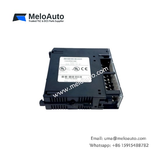 GE IC693MDR390C DC input/output relay module for Series 90-30. 8 inputs, 6 relay outputs, weight 0.45kg, size 127x55x140mm