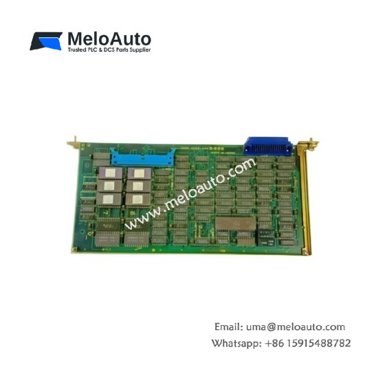 GE A20B-0008-0440/03A rack circuit board for GE Fanuc CNC. 6-layer PCB, 96-pin DIN connector, 16MHz bus controller. 256KB flash