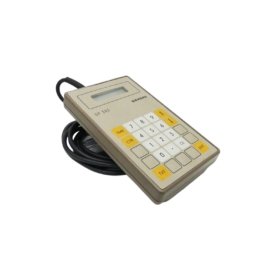 Siemens 6ES5393-0UA11 operator panel for SIMATIC S5 with 240x128 LCD display and 26-key membrane keypad. Features RS-232 communication