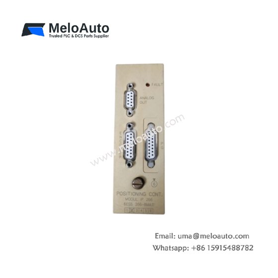 Siemens 6ES5266-8MA11 positioning module with 64 target positions, 200kHz encoder input & 680µF capacitor. Single-axis motion control