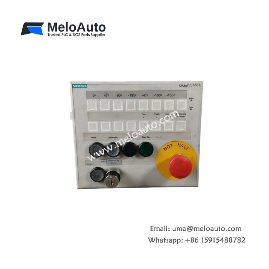 Siemens 6AV3688-4CX07-0AA0 Push Button Panel for Industrial Control