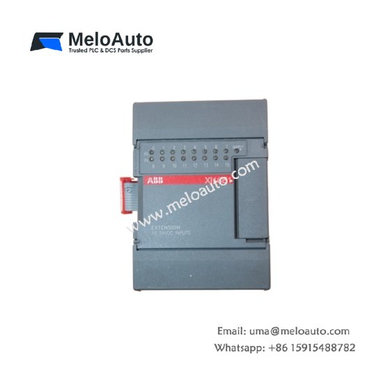 ABB 1SBP2605002R1001 remote unit. Features RS-485 fieldbus, 128KB buffer, 0.88kg weight, 5ms cycle time, and 48-hour config retention