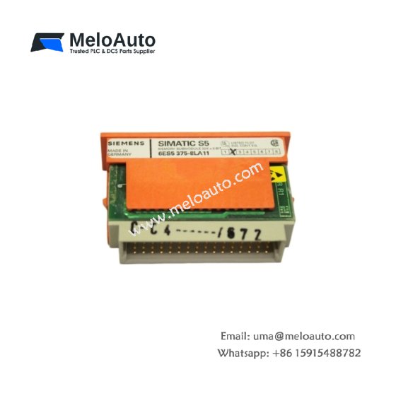 Siemens 6ES5375-8LA11 memory submodule for SIMATIC S5. 16KB battery-backed RAM expansion, plug-in design. In stock.