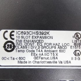 GE IC693CHS392K Expansion Rack | 10 Slots, 2.5kg