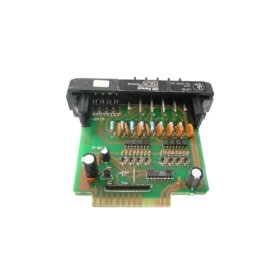 GE IC610MDL101B circuit module for Series One I/O. 8 sink-type outputs, 24V DC, 1.0A per point, 1500µF snubbing, 86 components