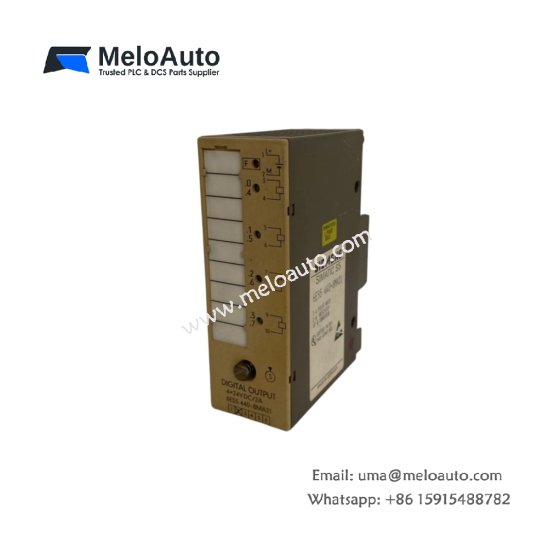 Siemens 6ES5440-8MA21 digital output module, 8 channels, 24V DC, 0.5A per channel, short-circuit protection. For SIMATIC S5 systems Siemens 6ES5440-8MA21 digital output module, 8 channels, 24V DC, 0.5A per channel, short-circuit protection. For SIMATIC S5 systems
