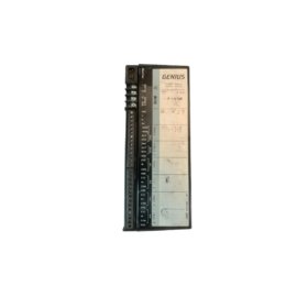 GE IC660EBA104 electronic assembly for Genius I/O block. 16 inputs/16 outputs, 24V DC, 0.5A per output. 16-bit CPU, Genius bus interface