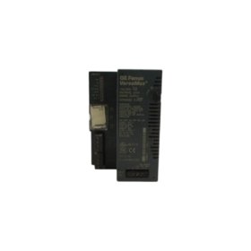 GE IC200PWR102D VersaMax power supply module. 24V DC at 1.5A, universal AC input 85–264V, 4500µF energy storage, 132 components