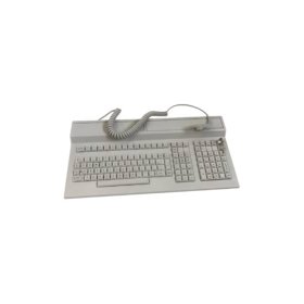 Siemens 6AV1720-0AA10 Coros alphanumeric keyboard. Features 72 keys, PS/2 interface, 1.8m cable, 0.85kg weight, and spill-resistant membrane