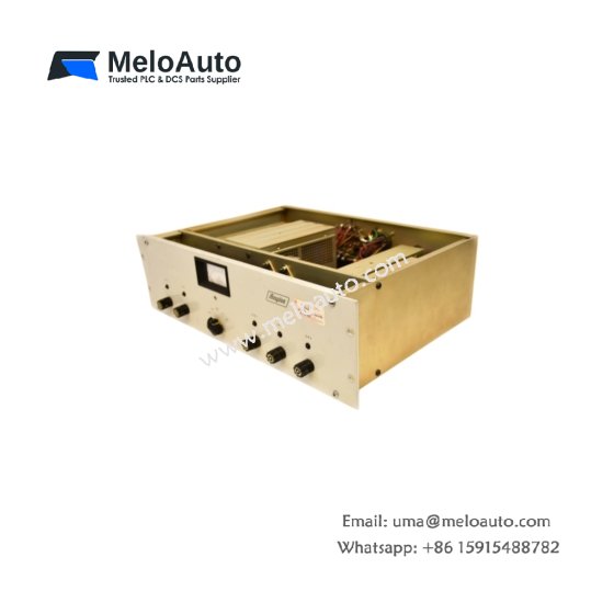 GE 2180J28-001 power supply for Series One and Three PLCs. Outputs 5V DC at 8A and 24V DC at 2A, weight 1.6kg, size 254x76x152mm