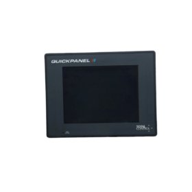 GE QPI-211V0-C2P QuickPanel operator interface with 5.7" monochrome LCD. 320x240 resolution, resistive touch, RS-232/485, IP65 front